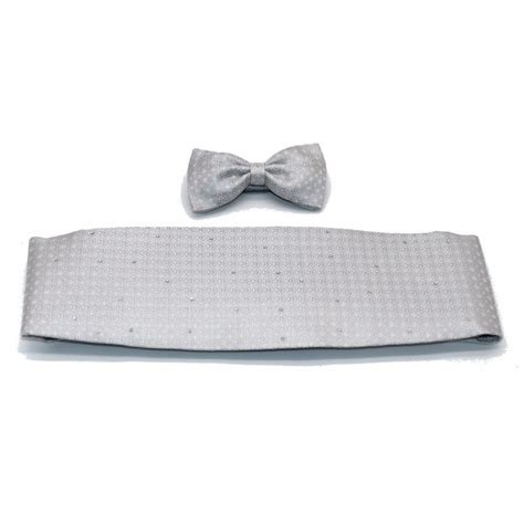 Silk cummerbund in light grey 